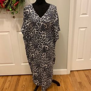 NWOT Michael Stars Leopard Print Dress/ Cover Up- Size XS/S